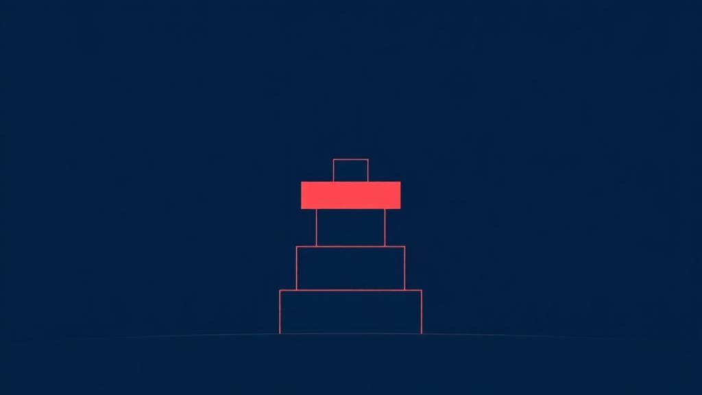 Abstract stacked blocks representing AI fundamentals
